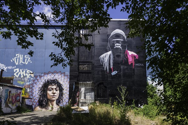 Graffiti on the former US wiretap on Teufelsberg in Grunewald