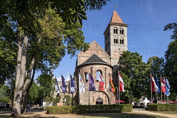 Abbey ruins during the festival