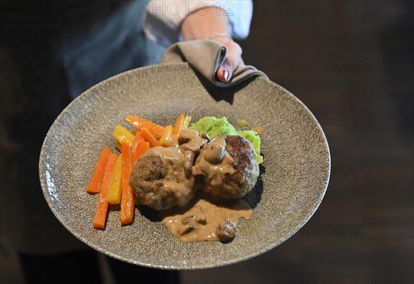 Dinner plate Veal mince