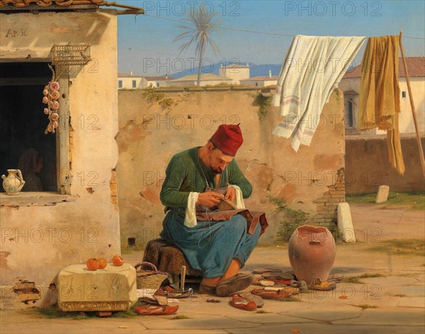Shoemaker on the street
