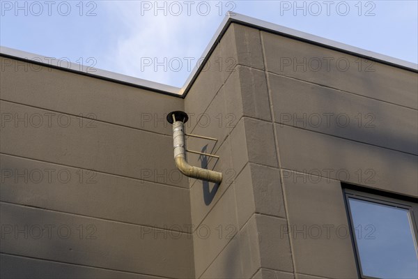 Vent pipe on a house wall
