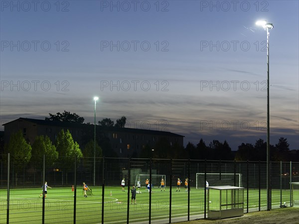 Football pitch and football match
