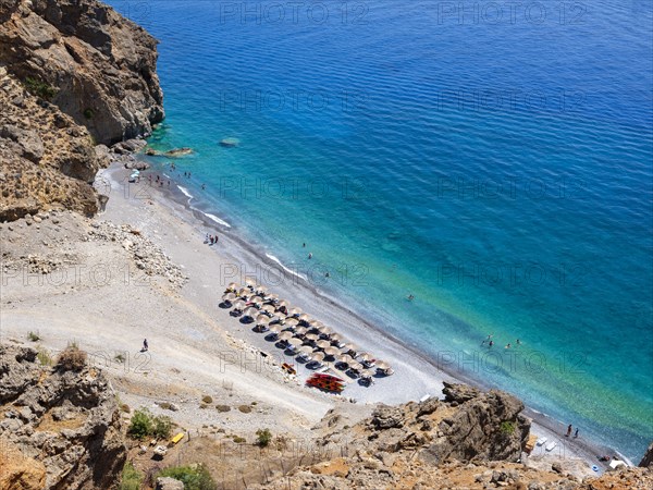 Small beach between rocks