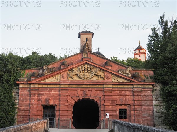Entrance gate with coat of arms
