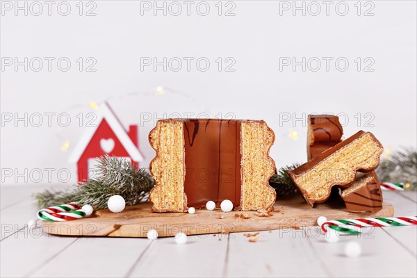 Open cake called 'Baumkuchen'