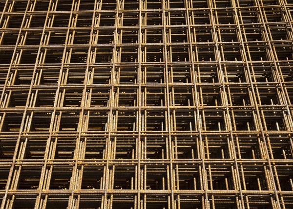 Sized structural steel mesh