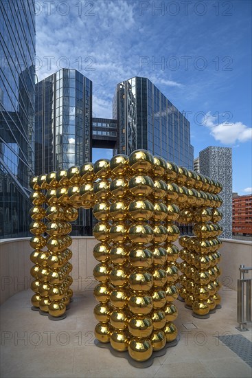Art object cube sphere designed by Cyril Lancelin