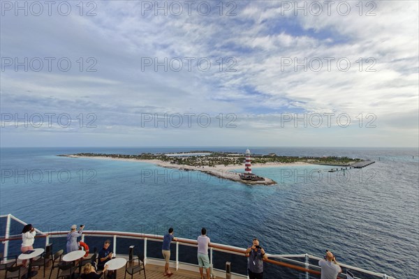 View of the private island of the cruise line MSC Cruises