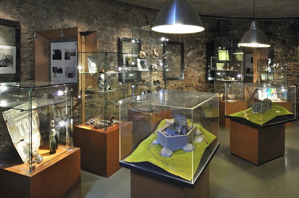Exposition room of the medieval Franchimont Castle