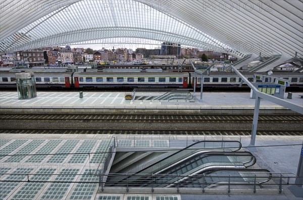 The Liege-Guillemins train station at Liege