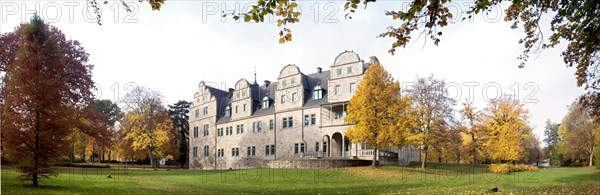 Autumn panorama from Stadthagen Castle Germany