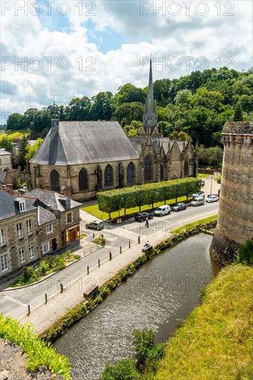 Church Saint-Sulpice de Fougeres. Brittany region