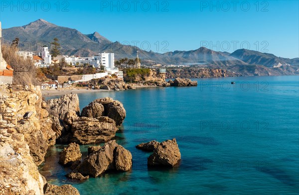 La Caletilla beach and Calahonda beach in the town of Nerja
