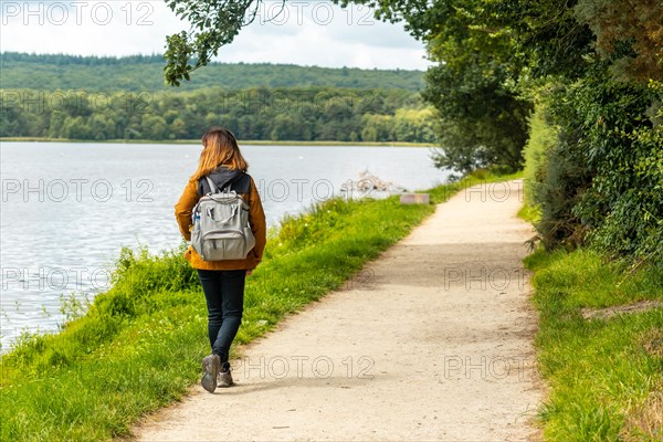 As a youngster on the Lake of Paimpont trail in the Broceliande forest