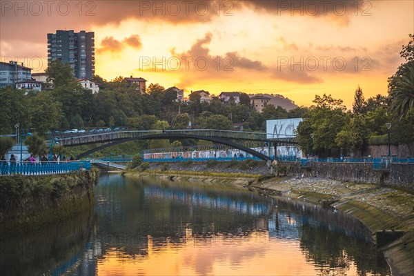 Sunset in the town of Errenteria