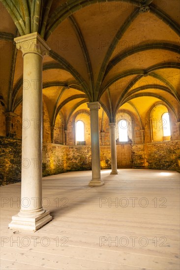 Interiors of the Abbaye de Beauport in the village of Paimpol
