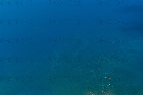 View of the sea from the Cabo Girao viewpoint in Funchal. Madeira