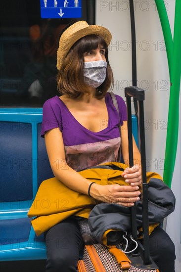 Tourist travel by metro in the coronavirus pandemic