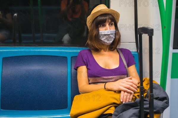 Tourist travel by metro in the coronavirus pandemic