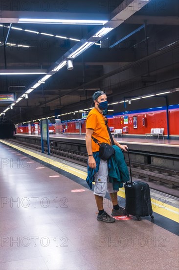 Tourist travel by metro in the coronavirus pandemic