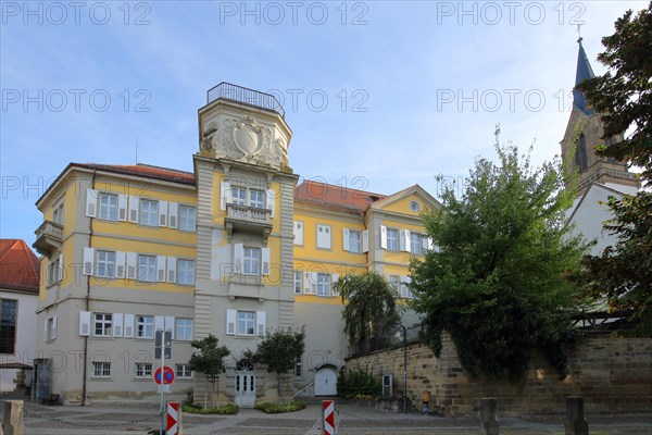 Local court and church tower of the collegiate church