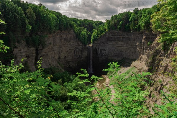 Taughannock Falls State Park: view from Falls Overlook. Ulysses