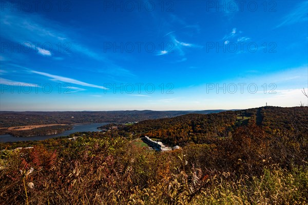 Autumn in Hudson Valey near West Point