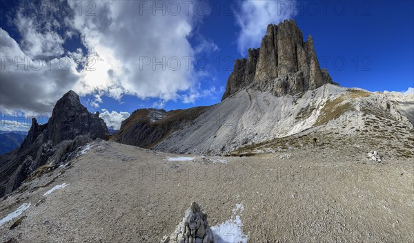 Panorama in the high mountains