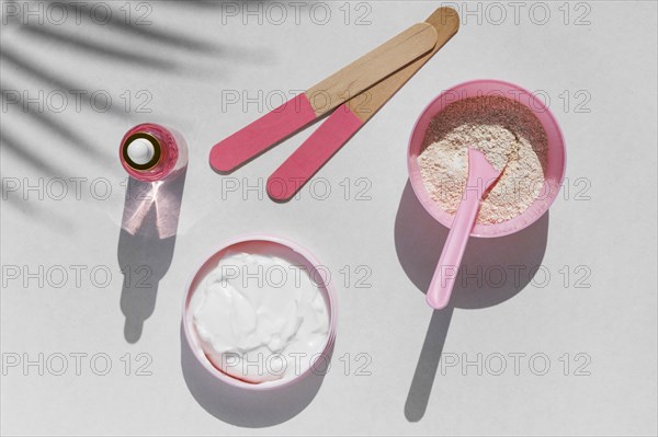 Rose products spa treatment arrangement cosmetics