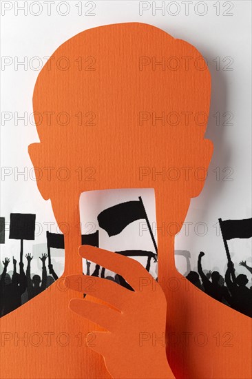 Black lives matter concept with man