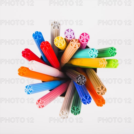 Felt pens different colours