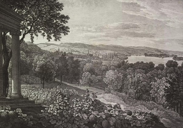 View from the garden of Mr von Marczipaniy at Kamenicz
