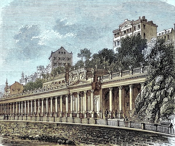The Mill Fountain Colonnade in Karlovy Vary