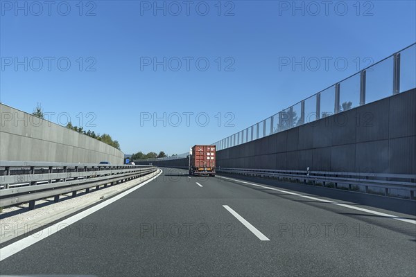 Noise barriers on the A6 motorway