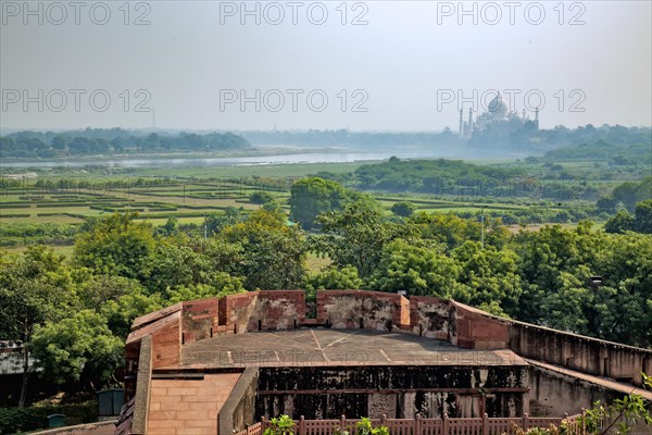 Top view from the Agra fort