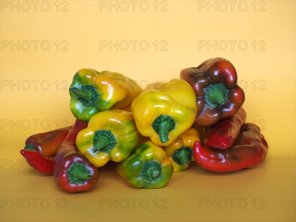 Red and yellow peppers