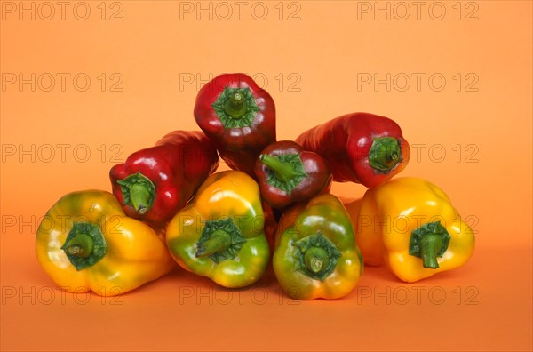 Red and yellow peppers