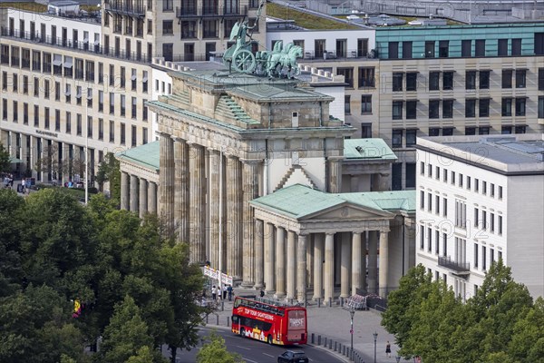 Brandenburg Gate with double-decker bus