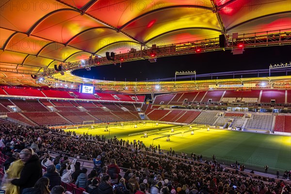 Artificial sunlight in the MHPArena. In the VfB Stuttgart football stadium