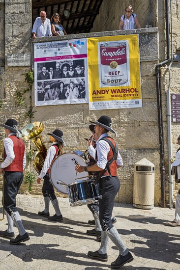 Austrian brass band in the historic city centre