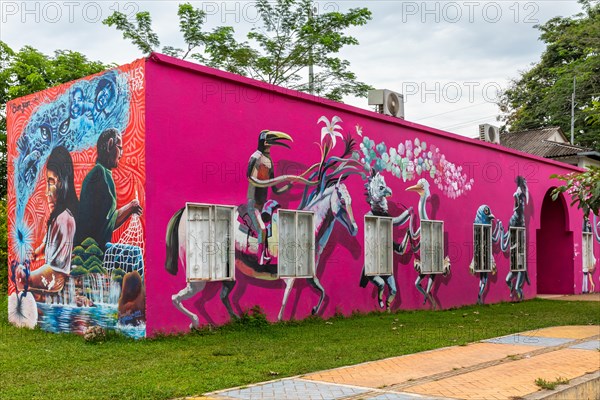 House wall with graffiti