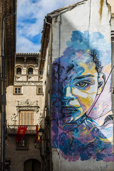House wall with graffiti