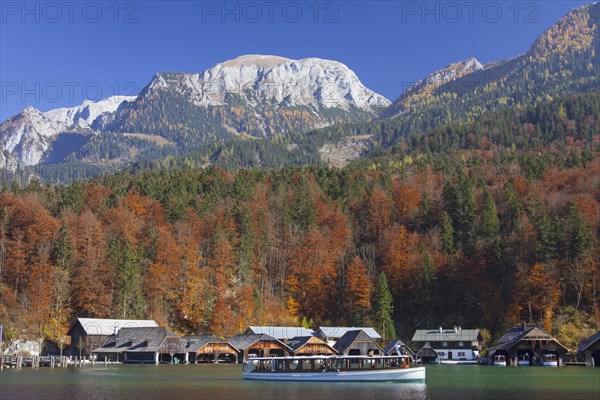 Tourist boat on Koenigssee