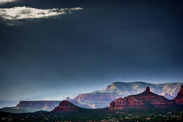 Sandstone cliffs in the evening light