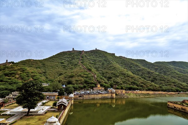 Top view from Amer fort also known as Amber fort