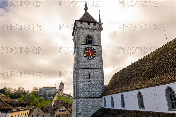 The Munot Castle and St. Johann Reformed Church in Schaffhausen