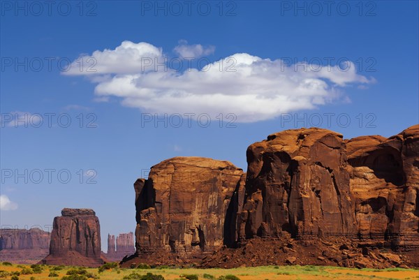 Rock formation in Monument valley