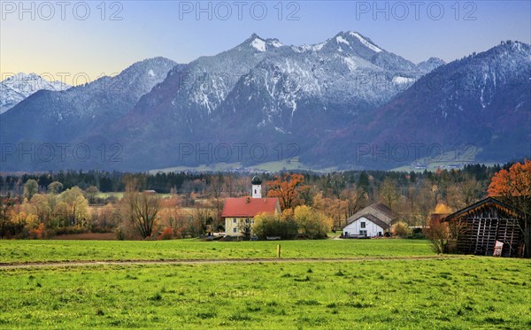 Autumn landscape with Weichs hamlet