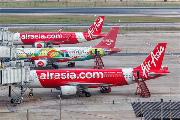 Thai AirAsia Airbus A320 aircraft at Bangkok Don Mueang Airport
