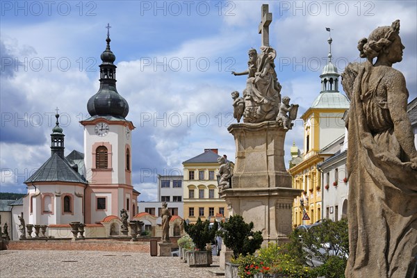 Square with baroque church